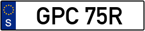 Trailer License Plate